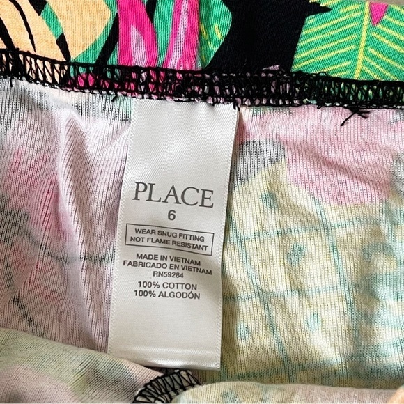 CHILDREN’s PLACE Girls Tropical Snug Fit Cotton Pajamas - Size 6 - Picture 5 of 14